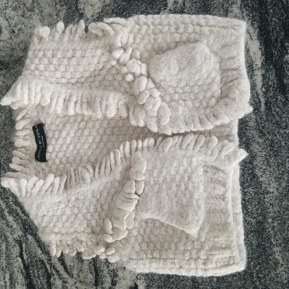 (S) Twinkle by Wenlan Cropped Wool Vest Anthropologie